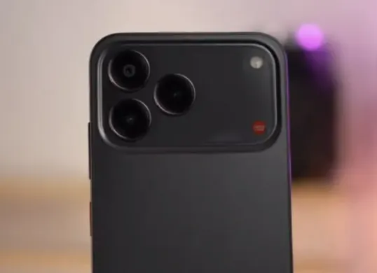 Nubia V80 Design menawarkan desain kamera ala iPhone 17 Pro untuk segmen mid-range. (Sumber: YouTube/NT Gadget)