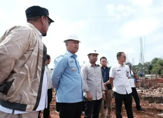 Pembangunan Madrasah Tsanawiyah Negeri (MTsN) 2 di Kelurahan Rangkapan Jaya, Kecamatan Pancoran Mas, Kota Depok. (Sumber: Dok. Pemkot Depok)