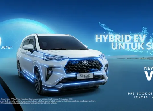 Harga Toyota Veloz Hybrid 2025 yang resmi diluncurkan di GJAW 2025 (Sumber: Toyota Astra)