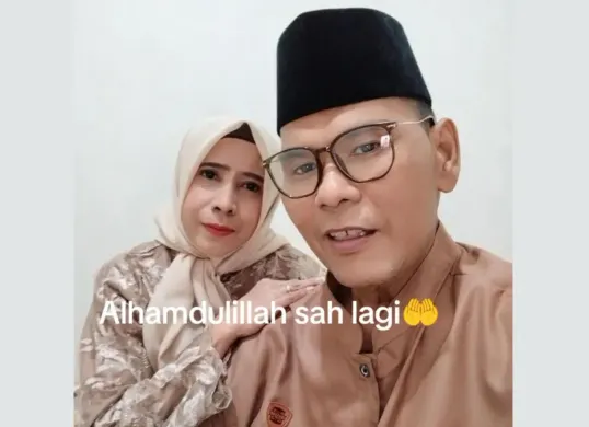 Fahmi Bo resmi rujuk dan menikahi mantan istrinya Nita (Sumber: TikTok/@Fahmi Bo)