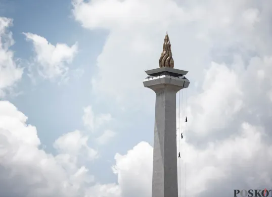 Kunjungan wisata ke Tugu Monumen Nasional (Monas) ditutup sementara mulai hari ini, Rabu, 9 September 2026. (Sumber: Poskota/Bilal Nugraha Ginanjar)