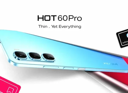 Tampilan elegan Infinix 60 Pro dengan layar lengkung AMOLED 120Hz yang memberikan pengalaman visual premium di kelas menengah. (Sumber: Dok/Infinix)