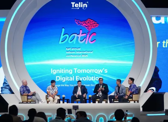 Para Speakers Hari Kedua BATIC 2025 yang berlangsung di Mangupura Hall, Bali International Convention Center, Nusa Dua, Bali, pada Kamis, 28 Agustus 2025. (Sumber: Dok Telkom)