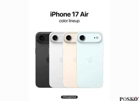 iPhone 17 Air dengan beragam varian warna (Sumber: Instagram/theapplehub/Edited Muhammad Ibrahim)
