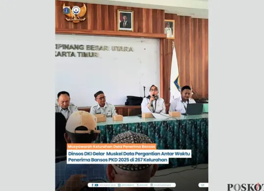Dinsos DKI Adakan Sosialisasi Muskel Terkait Pergantian Penerima Bansos PKD 2025 di 267 Kelurahan (Sumber: Dinas Sosial DKI Jakarta)