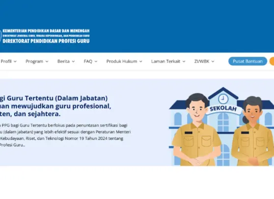 Cara cek pengumuman hasil kelulusan PPG Tahap 2 tahun 2025. (Sumber: ppg.kemendikdasmen.go.id)