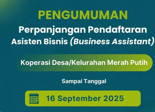 Ilustrasi pendaftaran loker Asisten Bisnis Kemenkop. (Sumber: Instagram/@kemenkop)