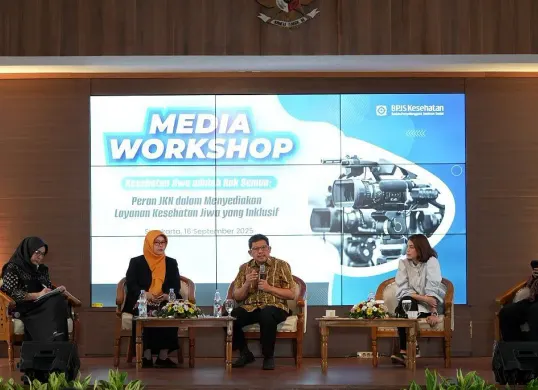 Media Workshop bertema “Layanan Kesehatan Jiwa Hak Seluruh Peserta” yang digelar di Surakarta, Selasa, 16 September 2025. (Sumber: Humas BPJS Kesehatan)