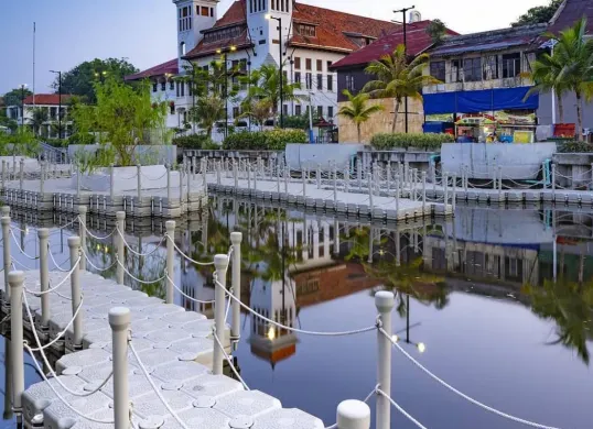 Potret Kali Besar Kota Tua Jakarta. (Sumber: Facebook/Wisata Kota Tua)