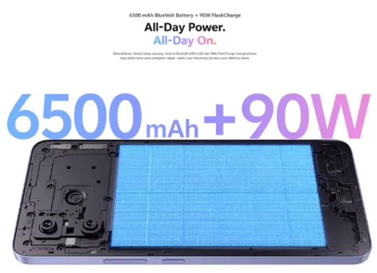 Baterai vivo V60 Lite 5G. (Sumber: vivo.com)