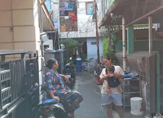 Kawasan padat penduduk di Johar Baru, Jakarta Pusat, Selasa, 14 April 2026. (Sumber: Poskota/M Tegar Jihad)
