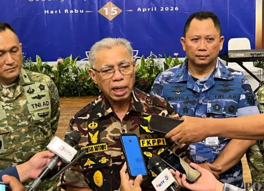 Ketua Umum Forum Komunikasi Putra Putri Purnawirawan dan Putra Putri TNI-Polri (FKPPI), Pontjo Sutowo. (Sumber: Poskota/M. Tegar Jihad)