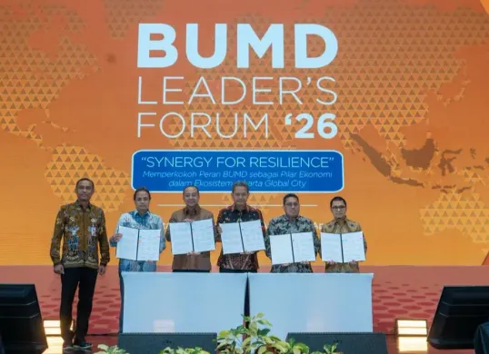 Pemprov DKI Jakarta selenggarakan BUMD Leaders Forum, dorong peran BUMD DKI sebagai pilar ekonomi. (Sumber: Dok. Bank Jakarta)