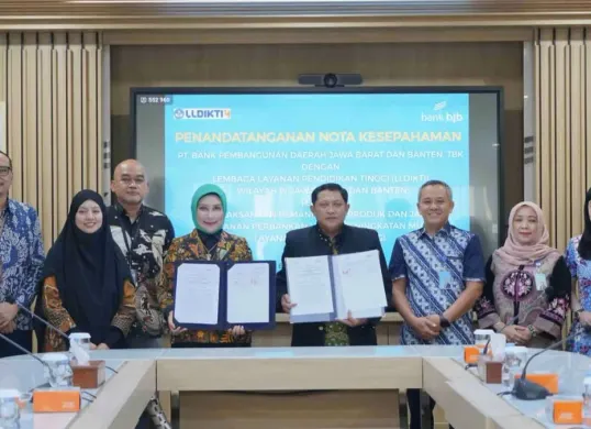 bank bjb dan LLDIKTI IV resmikan kerja sama strategis untuk dukung ekosistem kampus. (Sumber: Dok. bank bjb)