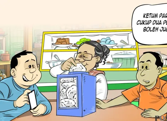 Obrolan Warteg: Ketum Parpol Cukup Dua Periode?, edisi Jumat, 24 April 2026. (Sumber: Poskota/Arif Setiadi)