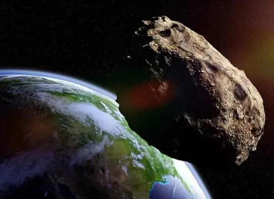 Fenomena okultasi asteroid Strenua menyebabkan cahaya bintang tampak meredup sesaat saat diamati dari Bumi, Minggu (26/4/2026). (Sumber: Pinterest)