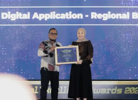 bank bjb meraih penghargaan Top Digital Application Regional Bank. (Sumber: Istimewa)