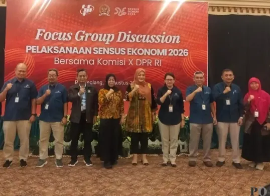 FGD Sensus Ekonomi 2026 yang digelar bersama BPS RI di Hotel Horison Altama, Kabupaten Pandeglang, Banten, Senin, 3 Agustus 2026. (Sumber: Poskota/Samsul Fatoni)