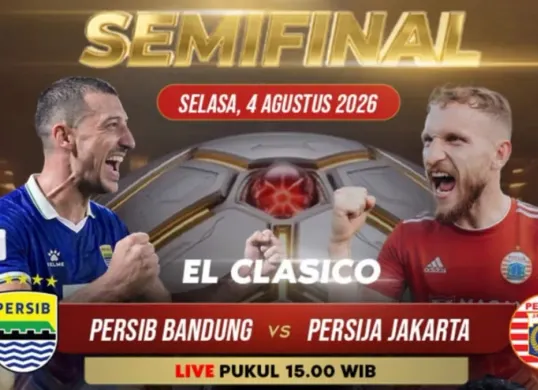 Link live streaming Persib vs Persija di semifinal Piala Presiden 2026 hari ini, Selasa, 4 Agustus 2026. (Sumber: Instagram/@sports.indosiar)