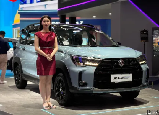 New Suzuki XL7 Hybrid hadir di GIIAS 2026 dengan berbagai penyegaran. (Sumber: Poskota/Aldi Harlanda Irawan)
