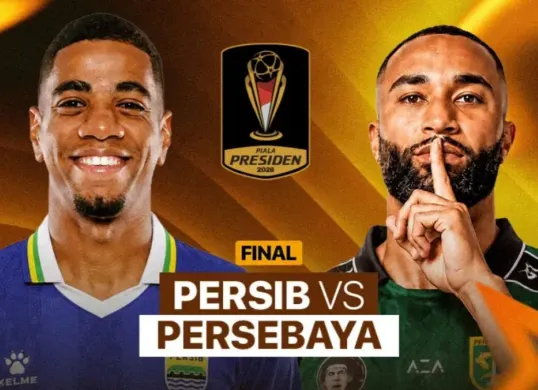 Prediksi susunan pemain Persib Bandung vs Persija Jakarta di final Piala Presiden 2026. (Sumber: Vidio)