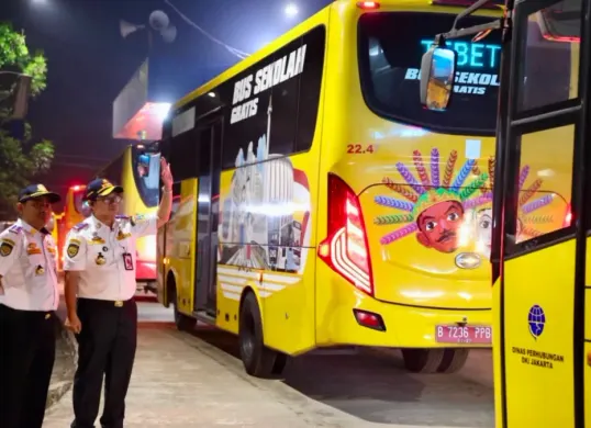 Potret layanan bus sekolah di Jakarta. (Sumber: Istimewa)