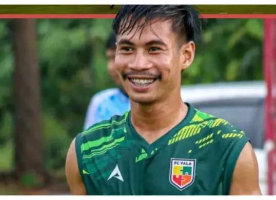 Pesepak bola asal Thailand Sofwan Awae yang meninggal dunia akibat tersambar petir pada Selasa, 4 Agustus 2026, dalam ajang Piala Golok. (Sumber: X/@Footballtweet)