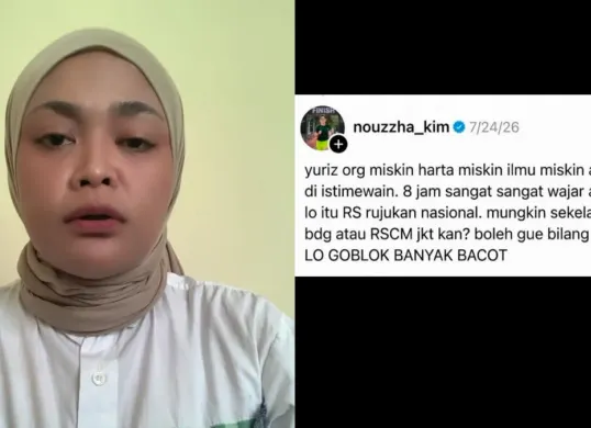 Norma Zahra menyampaikan permintaan maaf atas komentarnya terhadap almarhum Yurizal Tri Chaerawan. (Sumber: Threads/@nouzzha_kim)