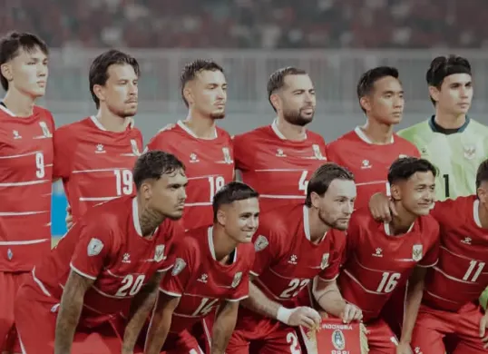 Pasukan Timnas Indonesia saat berada dj lapangan untuk menjalani Piala AFF 2026. (Sumber: Instagram/@rizkyridhoramadhani)