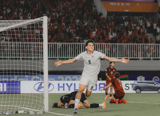 Potret pemain Timnas Indonesia Mitchell Baker saat tampil di Piala AFF 2026. (Sumber: Instagram/@_mitchell.baker)