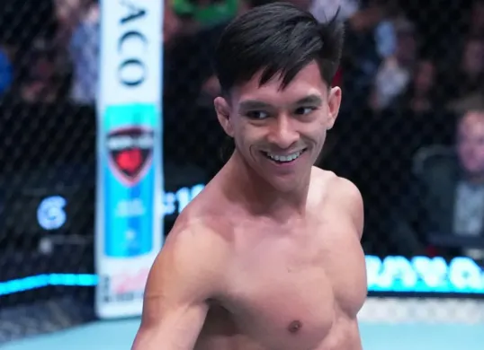 Petarung MMA Bilal Hasan resmi gabung UFC setelah meraih kemenangan impresif di Dana White's Contender Series. (Sumber: Instagram/@billytheindoninja)