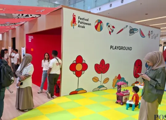 Potret Festival Pahlawan Anak yang digelar di Main Atrium Gandaria City, Kebayoran Lama, Jakarta Selatan, Kamis, 13 Agustus 2026. (Sumber: Pos Kota/Angga)