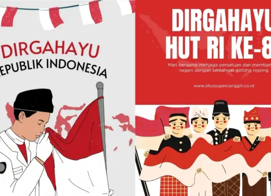 Ilustrasi - Poster HUT ke-81 RI yang cocok dibagikan ke Instagram. (Sumber: Canva)