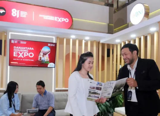 Booth BNI di Danantara Housing Expo 2026. (Sumber: BNI)