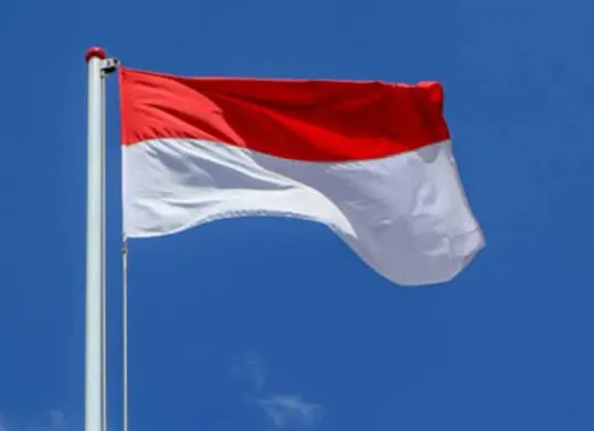 Ilustrasi bendera Merah Putih berkibar dalam peringatan HUT ke-81 Kemerdekaan Republik Indonesia pada 17 Agustus 2026. (Sumber: Wikimedia Commons)
