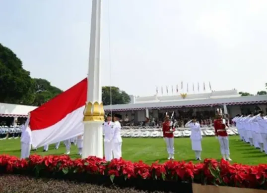 Ilustrasi - Upacara peringatan Detik-detik Proklamasi Kemerdekaan RI di Istana Merdeka. (Sumber: Sekretariat Presiden RI)