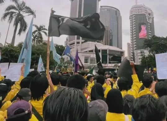 Ilustrasi - BEM UI gelar demo hari ini, Selasa, 18 Agustus 2026 di Jakarta. (Sumber: X/BEMPsikoUI)
