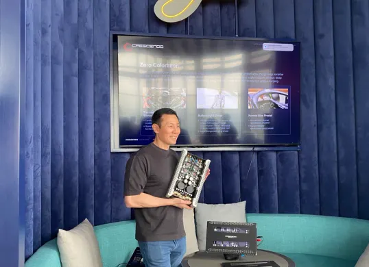 CEO Audio Plus Group sekaligus founder dan desainer utama Crescendo, Andreas Tjahjadi (Sumber: Poskota/Herdyan Anugrah)
