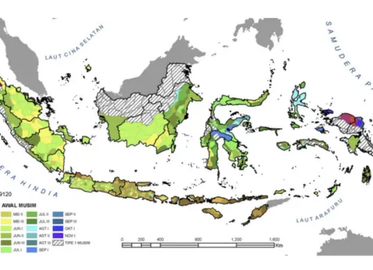 Ilustrasi prakiraan puncak musim kemarau 2026. (Sumber: BMKG)