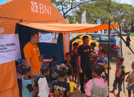 Posko BNI Berbagi BUMN Peduli NTT. (Sumber: BNI)