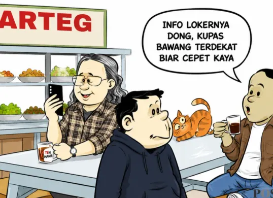 Ilustrasi Obrolan Warteg, Sabtu, 22 Agustus 2026. (Sumber: Pos Kota/ Arif Setiadi)