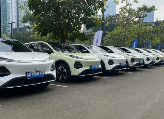 Media drive Changan Nevo QO5 (Sumber: Poskota/Herdyan Anugrah)
