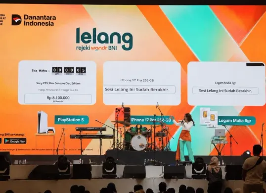 BNI menghadirkan Program Lelang rejeki wondr BNI dalam ajang BNI wondrX 2026 di ICE BSD, Kabupaten Tangerang pada 21-23 Agustus 2026. (Sumber: Dok. BNI)