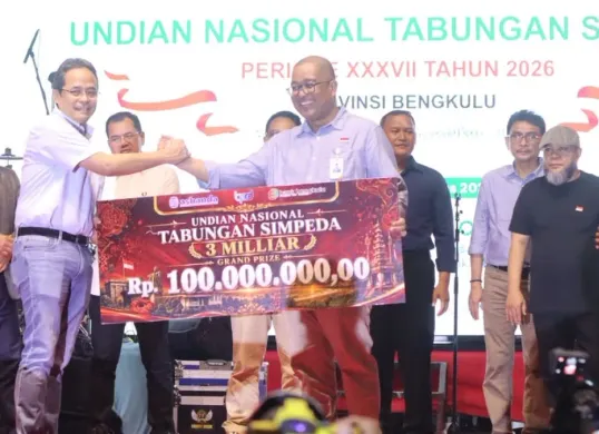 Malam Puncak Penarikan Undian Nasional Tabungan Simpeda Periode XXXVII di Bengkulu. (Sumber: Dok. Istimewa)