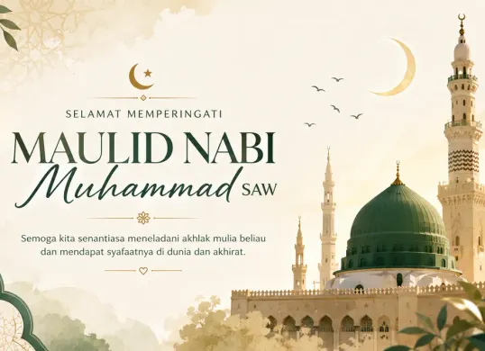 Ilustrasi - Kumpulan ucapan selamat Maulid Nabi Muhammad SAW 2026. (Sumber: ChatGPT)