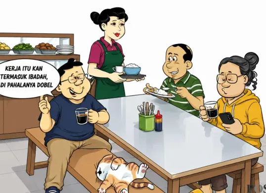 Obrolan warteg hari ini, Rabu, 26 Agustus 2026. (Sumber: Poskota/Arif Setiadi)