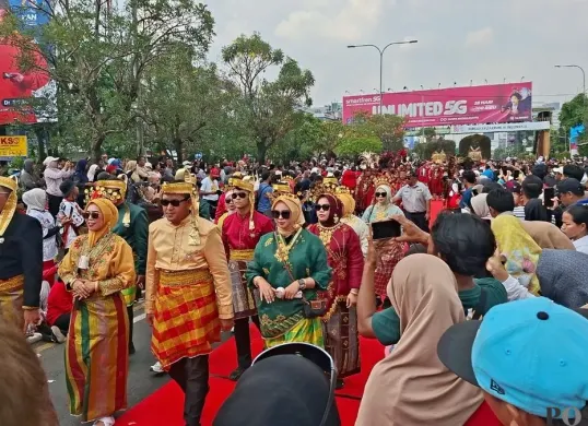 PNBK Jilid III di area depan Stadion Patriot Chandrabaga, Jalan Jenderal Ahmad Yani, Kota Bekasi, Minggu, 30 Agustus 2026. (Sumber: Poskota/Angga Pahlevi)