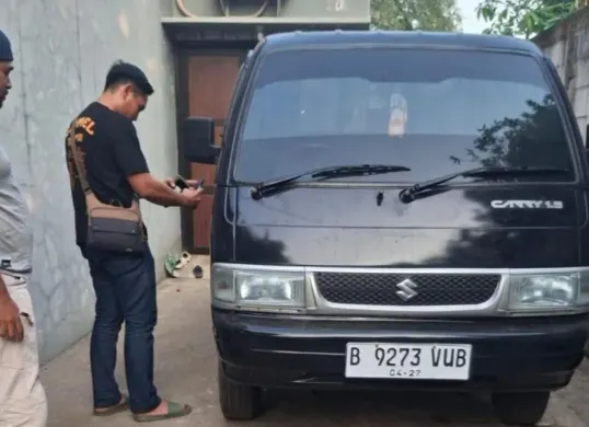 Barang bukti mobil pikap hasil kejahatan disita Polda Banten. (Sumber: Dok. Istimewa)