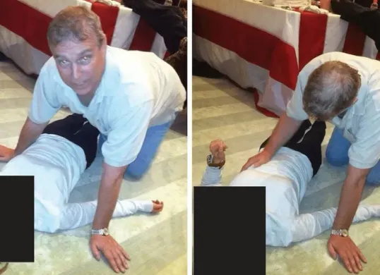 Potret Jeffrey Epstein bersama anak-anak (Sumber: X/@ihsanagaz)