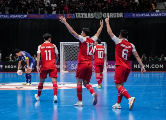 Timnas Futsal Indonesia saat menghadapi Jepang di semifinal Piala Asia Futsal 2026. (Sumber: Poskota/Bilal)